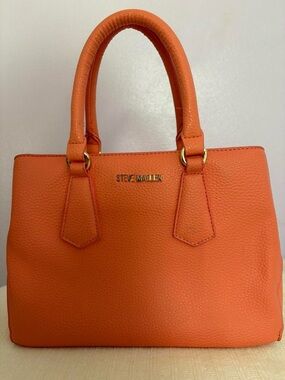 Steve Madden Orange/Coral Tote Bag with Crossbody Strap & Wallet